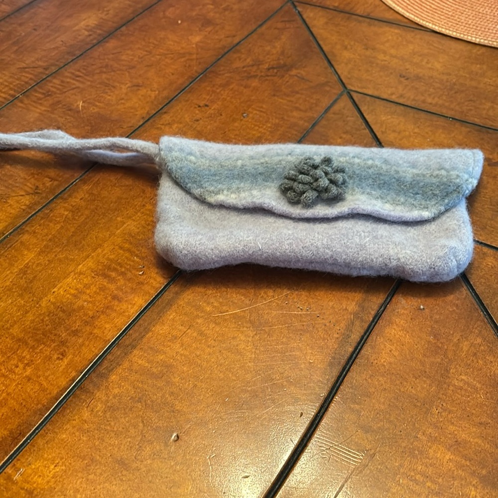 Light blue clutch